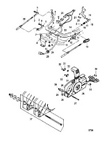 Комплект для дистанционного управления 2-х тактного ПЛМ MERCURY 25 М Серийный номер от 0N018456 до 0N055504