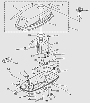 Колпак и топливная система 2-Х ТАКТНОГО ПЛМ TITAN TP3AMHS