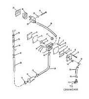 Топливный насос 2-Х ТАКТНОГО ПЛМ MERCURY 50EO Серийный номер от 9469200 до 9683054