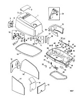 Капот 2-Х ТАКТНОГО ПЛМ MERCURY 55 Серийный номер от 0G760300 до 0T979999