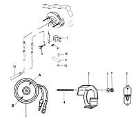 Сигнализатор уровня масла 4-Х ТАКТНОГО ПЛМ MERCURY F15 Серийный номер от 1B227000 до 1B727495