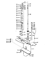 Корпус шестерни (приводной вал) 2-Х ТАКТНОГО ПЛМ MERCURY 60 Серийный номер от 6428681 до 0B122929