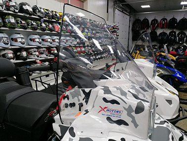 Стекло ветровое для снегохода STELS МОРОЗ УВЕЛИЧЕННОЕ высота 690 мм, толщина 3мм