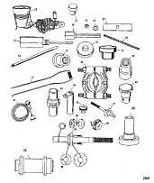 Инструменты (Часть 2) 4-Х ТАКТНОГО ПЛМ MERCURY 50 Серийный номер от 0T409000 до 1B344306