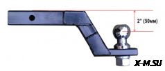Фаркоп с шаром 50 мм, занижение 2&quot; (50 мм) (Комплект с установкой)