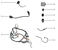 Электрооборудование снегохода IRBIS Dingo T150 (2015 г.)