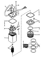 Насос регулировки мощности 2-Х ТАКТНОГО ПЛМ MERCURY 75 Серийный номер от 9589039 до 9793576