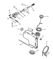 Компоненты для закачки масла 2-Х ТАКТНОГО ПЛМ MERCURY 60 Серийный номер от 9885345 до 9973099